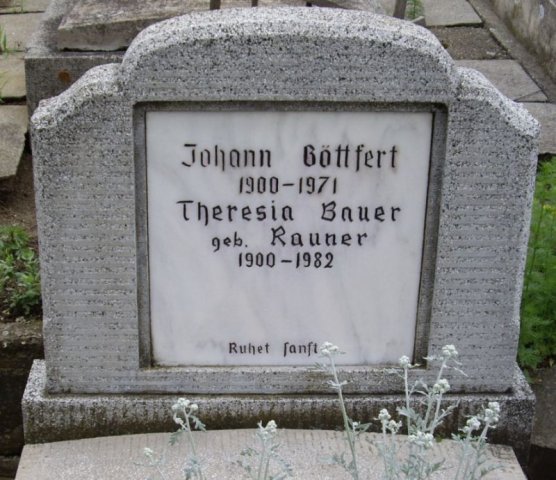 Goettfert Johann 1900-1971 Grabstein
